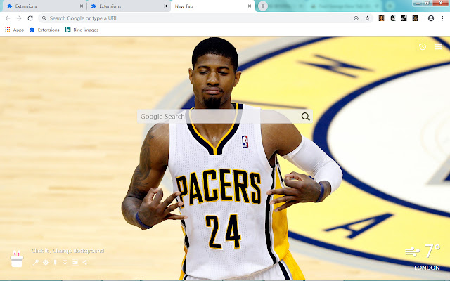 Paul George New Tab, Wallpapers HD