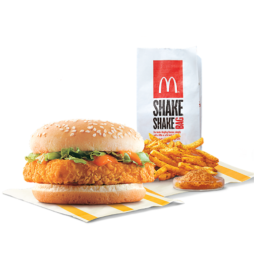 McSpicy Paneer Burger + Fries (M) + Piri Piri Spice Mix