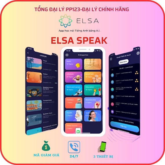 Elsa Speak (3 Tháng, 1 Năm, Trọn Đời ) - Tiếng Anh Chất Lượng Cao