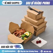 [Giá Sỉ Tại Kho] Hộp Giấy Kraft Chữ Nhật Nắp Gài/ Hộp Giấy Cửa Sổ Đựng Thức Ăn, Hộp Đựng Mang Về Take Away