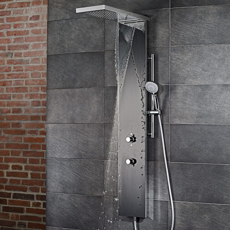 Shower_Duschpaneel Lavida Plus schwarz