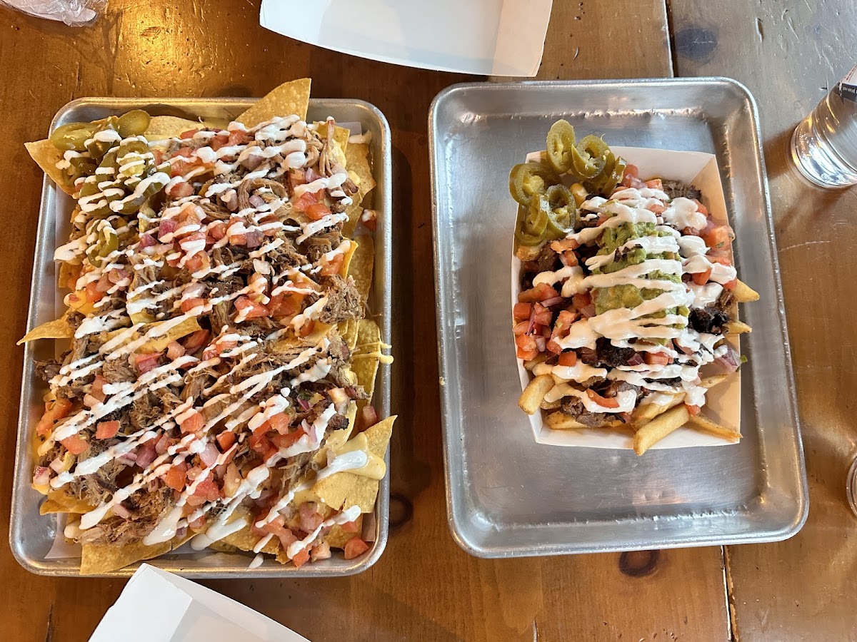 Nachos and Mexican Street Fries