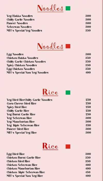 Lee & Chan's Bistro menu 