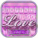 ダウンロード Purple Love Diamond Keyboard Theme をインストールする 最新 APK ダウンローダ