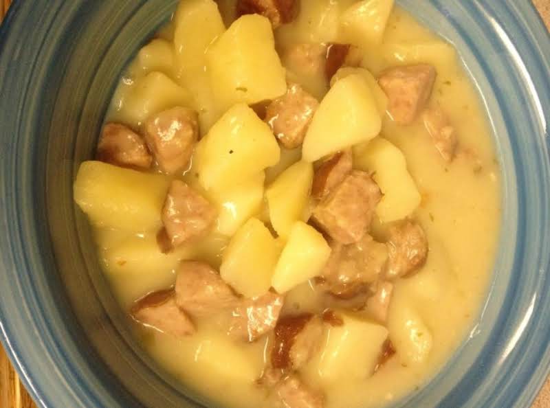 Crockpot Kielbasa Potato Soup