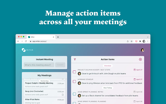 Miter: Meeting Notes for Google Calendar