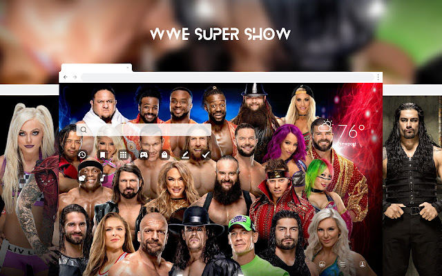 WWE Super Show HD Wallpapers New Tab