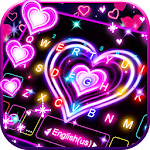 Cover Image of Descargar Tema del corazón de las luces de neón 1.0 APK