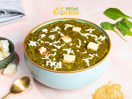 Millet Palak Paneer Khichdi