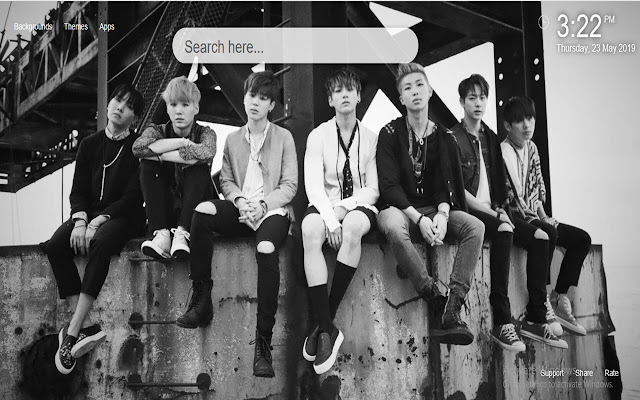 BTS Bangtan Boys Wallpaper HD New Tab