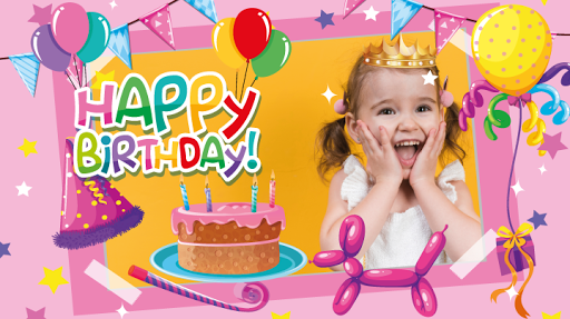 Birthday party sticker decorates