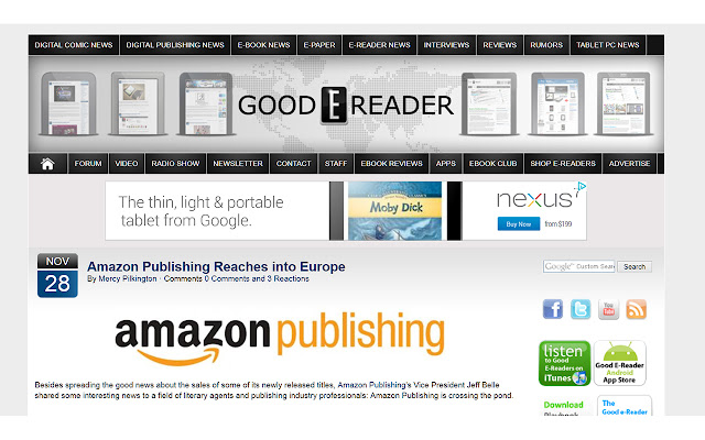 Good e-Reader chrome extension