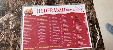 Prashant Hyderabad Dum Biryani menu 