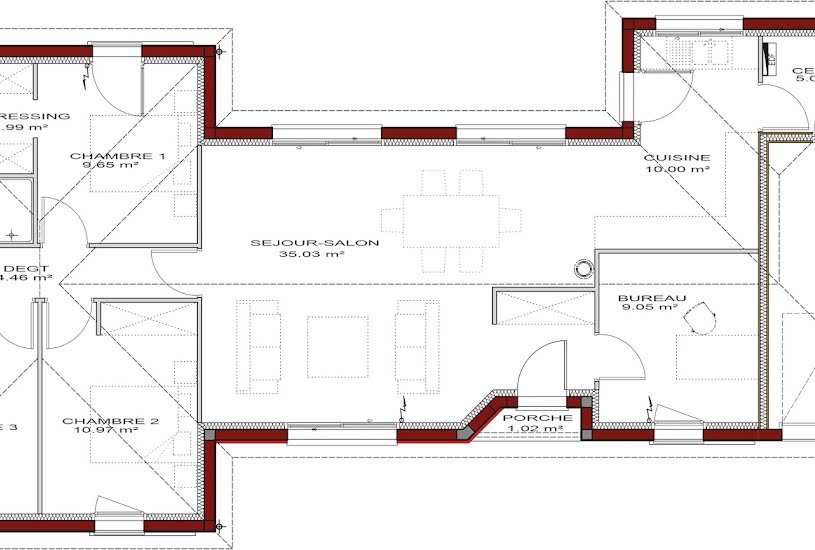  Vente Terrain + Maison - Terrain : 505m² - Maison : 105m² à Mées (40990) 