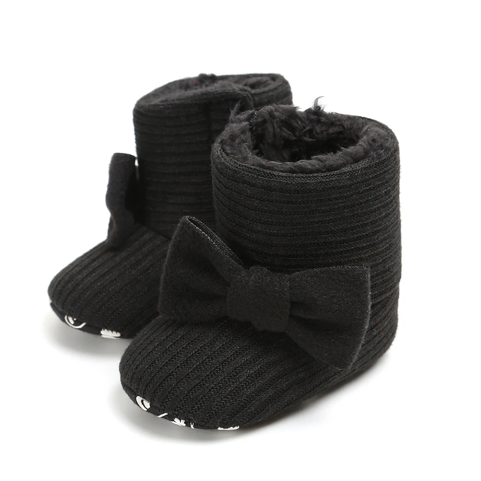 Botas quentes de girassol para bebês Sapatos de bebê Botas de algodão para bebês Sapatos infantis Botas macias e confortáveis para o inverno