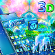 Download 3D Neon Dream Deer Glass Tech Theme For PC Windows and Mac 1.1.2