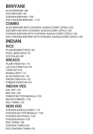 The Badshahi Biryani menu 1