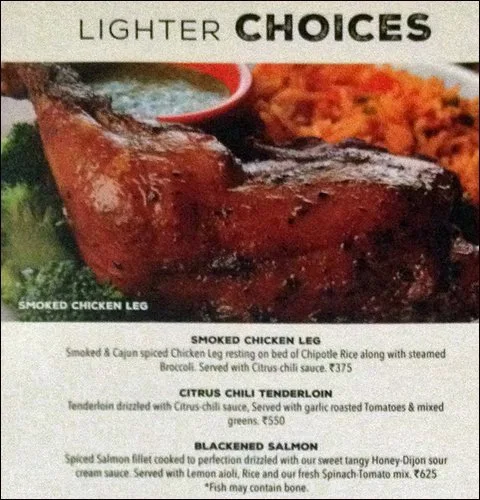 Chili's Grill & Bar menu 