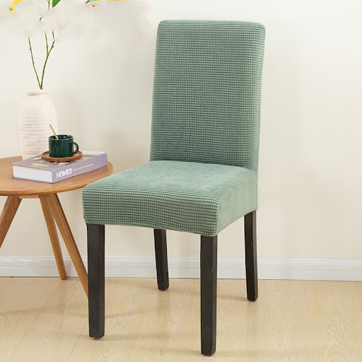 Title 4, Solid Color Stretch Chair Cover for a quick and...