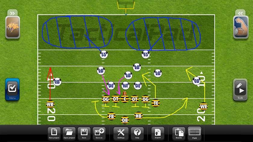 TacticalPad Football Screen 1