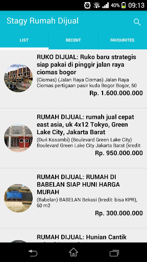 Stagy Rumah Dijual