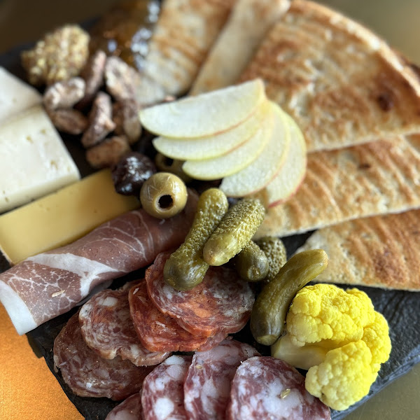 Cheese board with GF bread