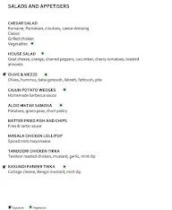 JW Lounge - JW Marriott Sahar menu 1