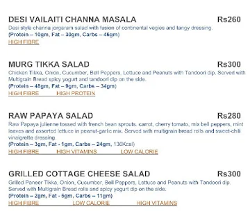 Salad Bar & Co menu 