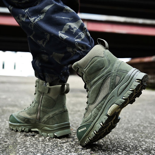 Title 2, Tactical Military Combat Boots Mens Leather US...