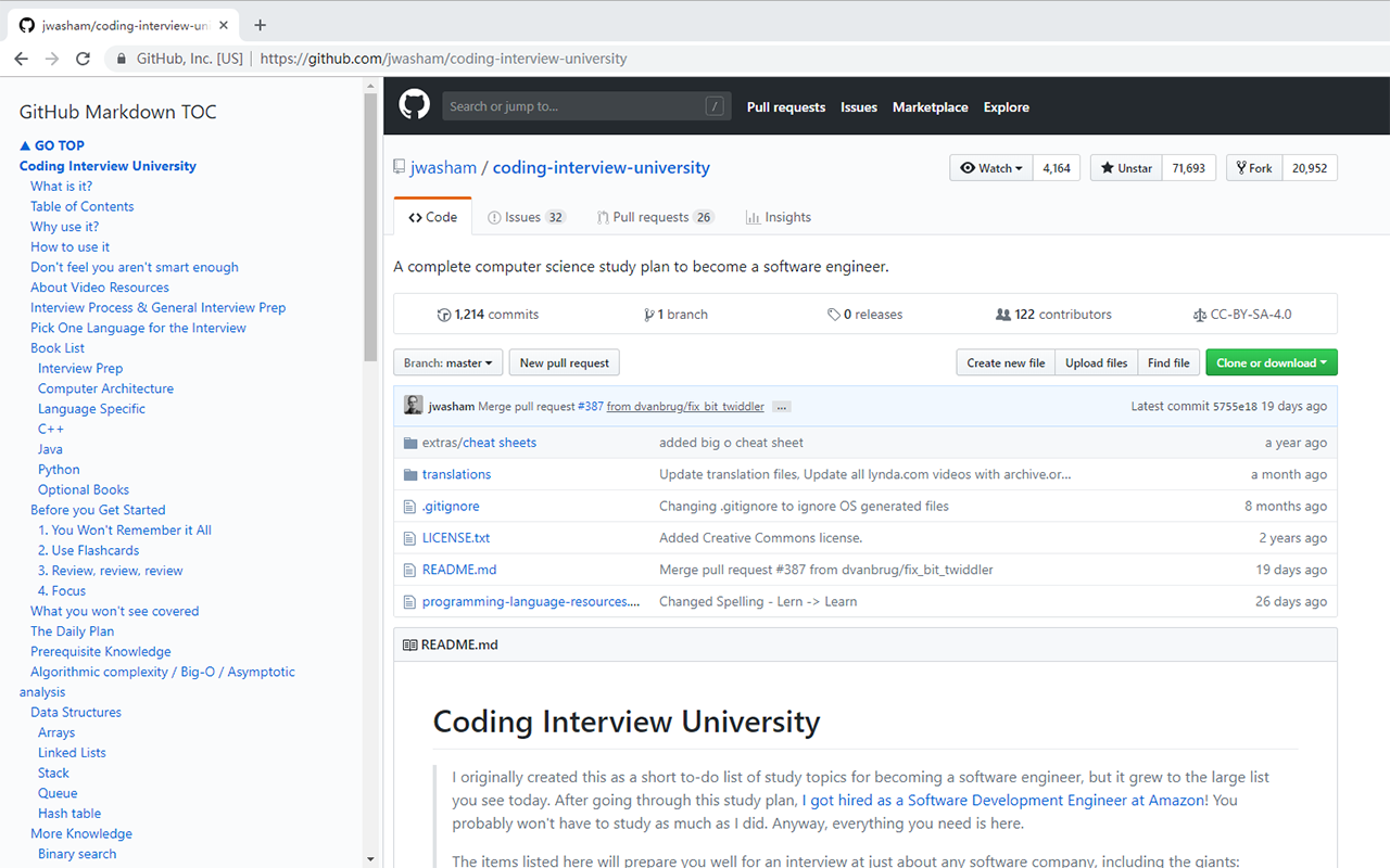 GitHub-Markdown-TOC Preview image 1