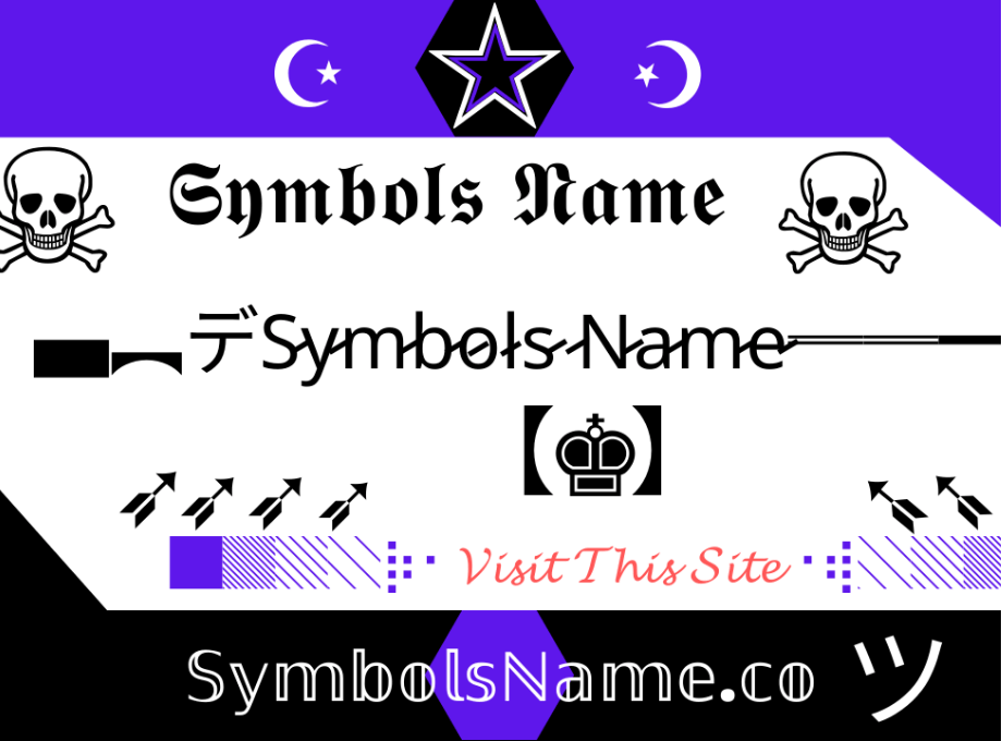 Symbols Name ✦—•♕ Get Symbol Name List ᐈ#1 Preview image 1