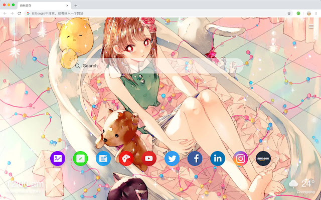 Anime Girl Collection Theme-New Tab Page