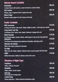 Cocoon Hotel menu 2