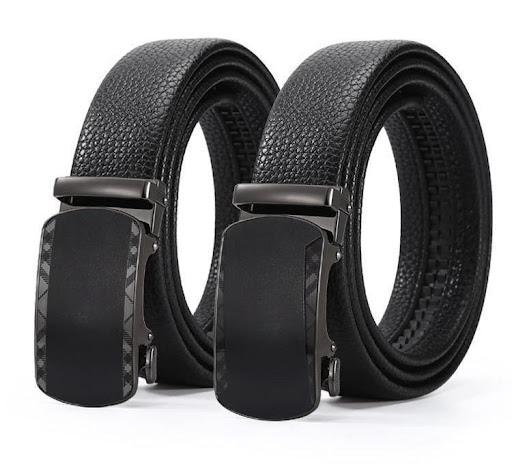 Title 6, Mens Business Alloy Automatic Buckle Belt. Exp...