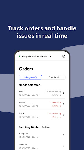 Screenshot DoorDash - Business Manager