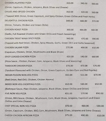 Hot Pizza Express menu 