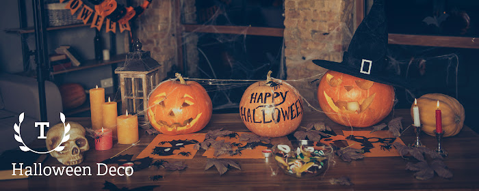 Halloween Deco HD Wallpaper New Tab Theme marquee promo image