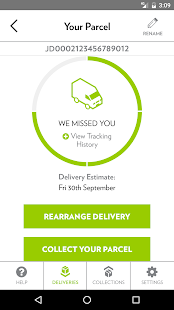 yodel parcel manager app