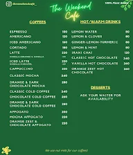 The Weekend Cafe menu 1