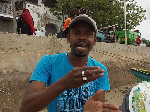 Lamu Boat Operators Association chairperson Hassan Awadh during an interview on Tuesday, August 28, 2018. /PRAXIDES CHETI