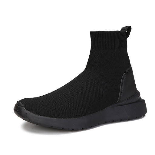 Title 5, Flyknit Flat Womens Slip-on Sock Shoes Large S...