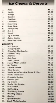 New Shanti Sagar menu 3