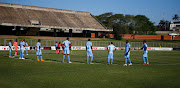 Chippa United players waited for their opponents Royal AM to show up for their match on June 22 2021 before the match was declared a walk over. 