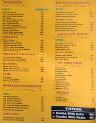 Best In Burger menu 2