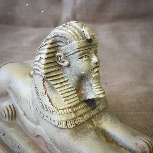 Title 1, Egyptian Sphinx Tutankhamun Art Sculpture Figur...