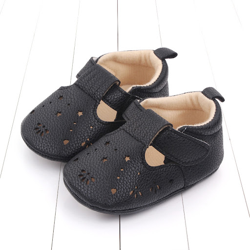 Title 10, Semi Rubber Sole Non-slip Baby Toddler Shoes, p...