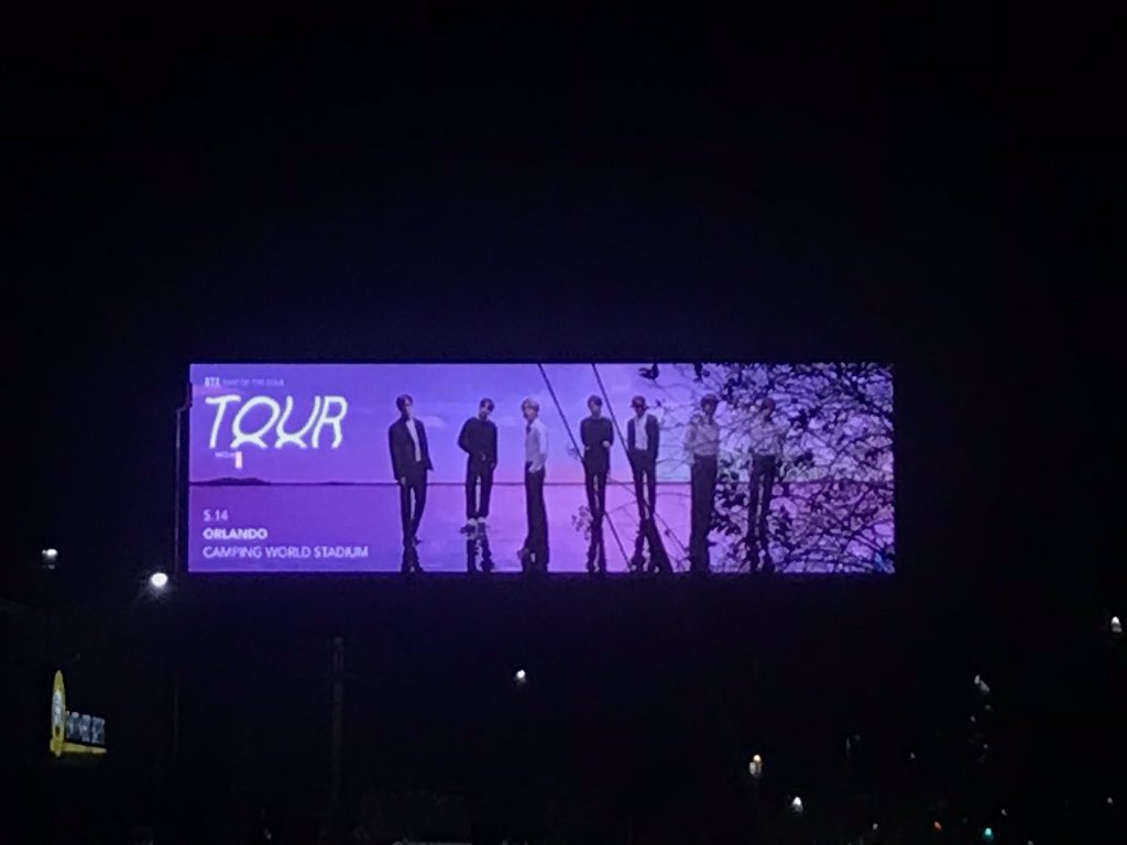 BTS 2020 Tour Billboards Are Popping Up In The US