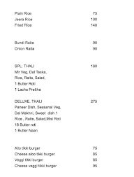 Chapati Vegetarian menu 4