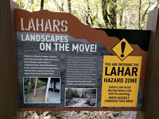 Tongariro Alpine Crossing Lahar Hazard Zone