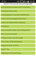 ACCA F3 Financial Accounting Screenshot